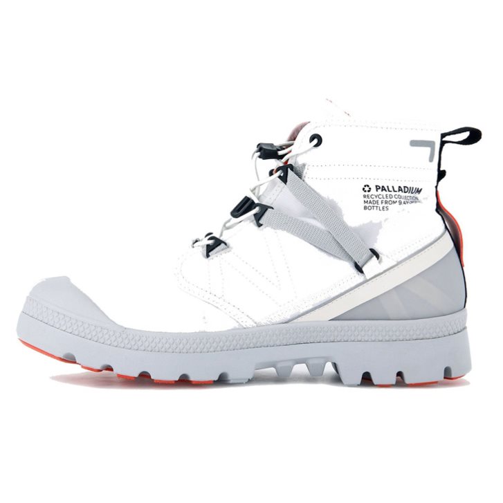 White Palladium Pampa Travel Lite+ Waterproof Men's Boots | ZA-168DKOZ