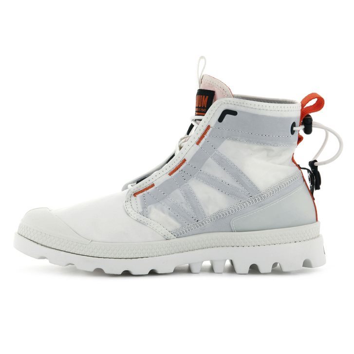 White Palladium Pampa Travel Lite Women's Boots | ZA-467WUPE