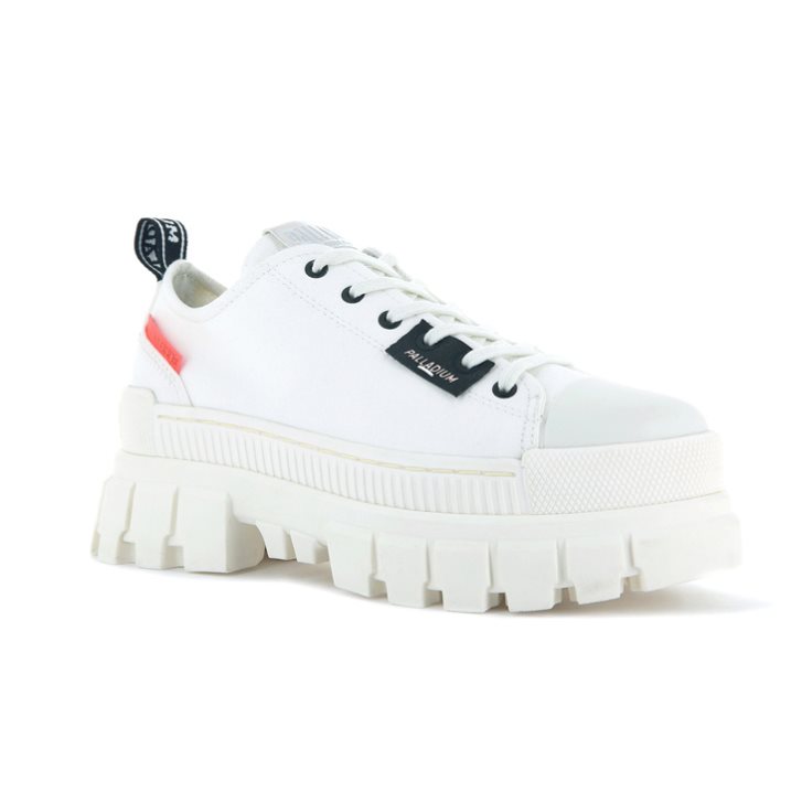 White Palladium Revolt LO TX Women's Platform Shoes | ZA-806HLSM