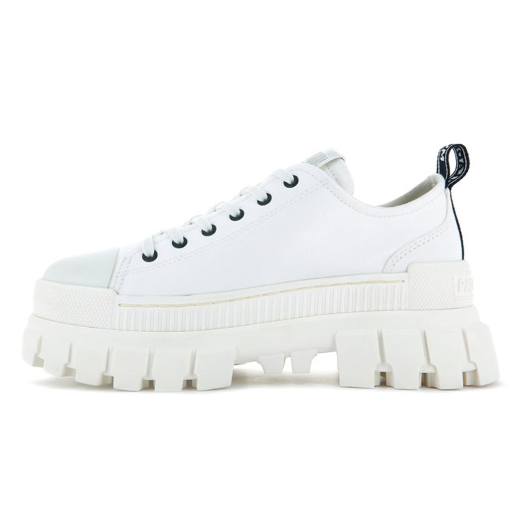 White Palladium Revolt LO TX Women's Platform Shoes | ZA-806HLSM