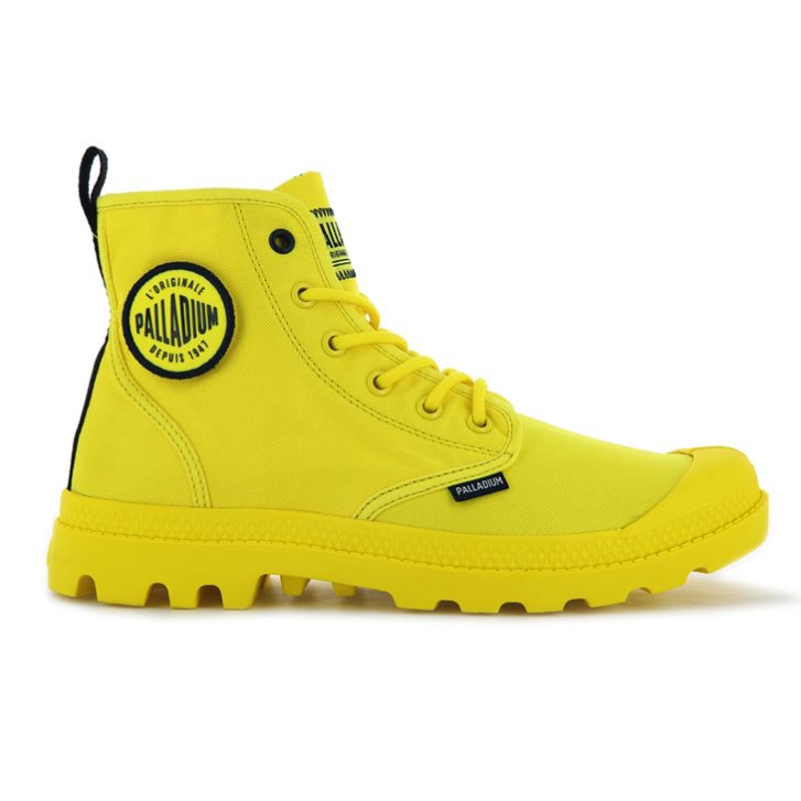 Yellow Palladium Pampa Smiley Change Men\'s Boots | ZA-586ROTG