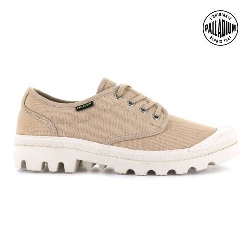 Beige Palladium Pallabrousse Men's Oxfords Shoes | ZA-075BUIC