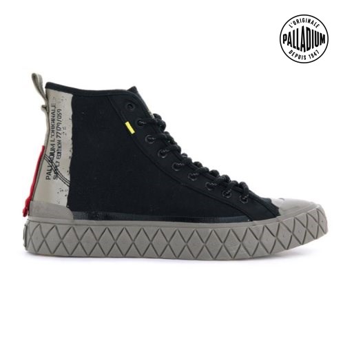 Black Palladium Palla Ace Supply Mid High Tops Women's Sneakers | ZA-836APRW