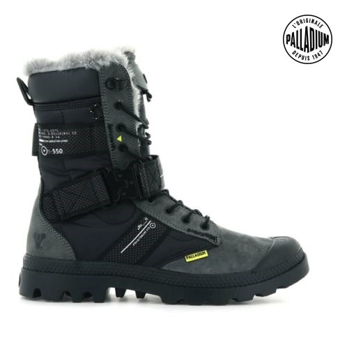 Black Palladium Pampa Europa Tactical Women's Boots | ZA-563TBZD