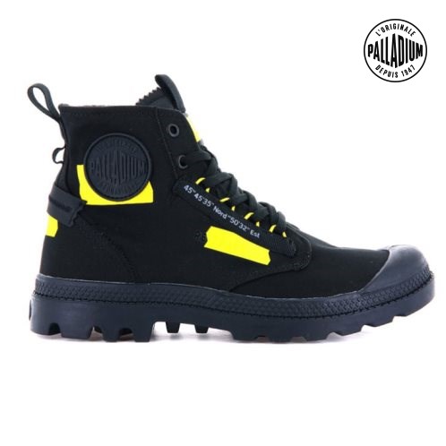 Black Palladium Pampa Hi Re-craft Men's Boots | ZA-730FAMH