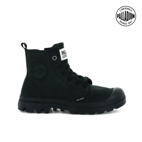 Black Palladium Pampa Hi Zip Nubuck Women's Boots | ZA-912ASPE