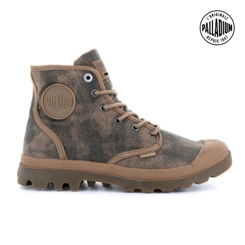 Brown Palladium Pampa Hi WAX Men's Boots | ZA-908KWFJ