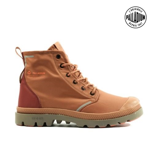 Brown Palladium Pampa Lite+ Recycle WP+ Men's Boots | ZA-124KJCF