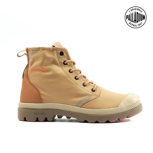 Brown Palladium Pampa Lite+ Recycle WP+ Men's Boots | ZA-412PISW