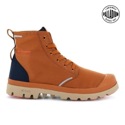 Brown Palladium Pampa Lite+ Recycle WP+ Men's Boots | ZA-685WDMY