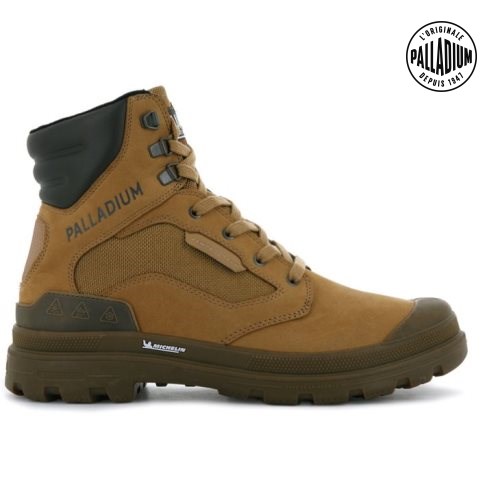 Brown Palladium Pampa X Tech WPN Men's Boots | ZA-918AXFK