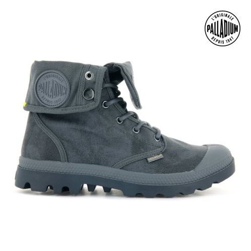 Dark Grey Palladium Pampa Baggy WAX Women's Boots | ZA-325LHGN