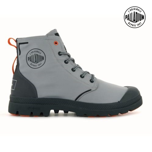 Grey Palladium Pallafin Recycle Men's Boots | ZA-639TWOC