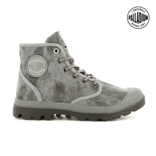 Grey Palladium Pampa Hi WAX Men's Boots | ZA-670KNMZ