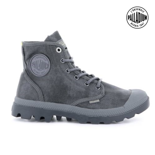 Grey Palladium Pampa Hi WAX Women's Boots | ZA-486QAFB