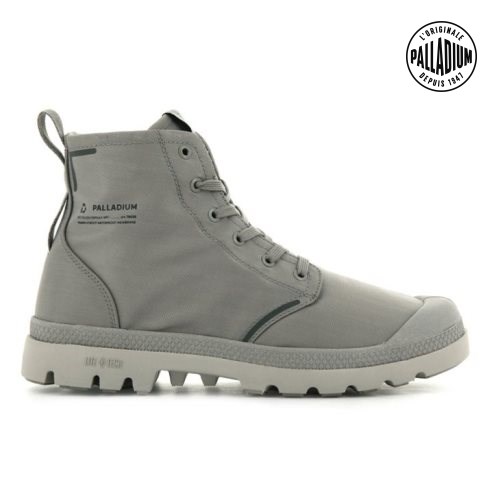 Grey Palladium Pampa Lite+ Recycle WP+ Men's Boots | ZA-473ABDW