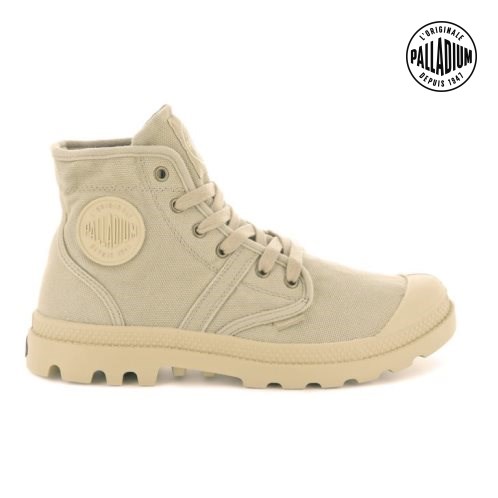 Khaki Palladium Pallabrousse Men's Boots | ZA-873MPKT