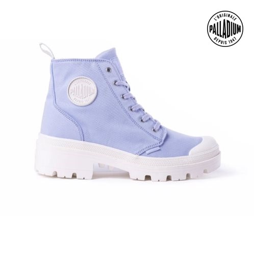 Lavender Palladium Pallabase Twill Women's Boots | ZA-583LGZD