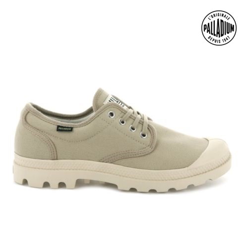 Light Green Palladium Pampa OX Originale Men's Oxfords Shoes | ZA-812ZETX