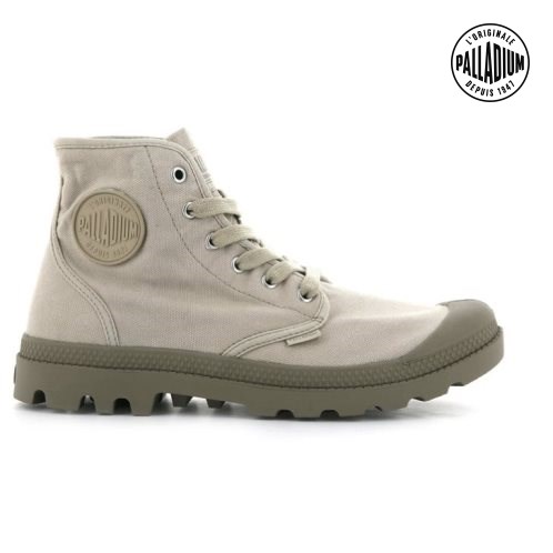 Light Grey Palladium Pampa Hi Men's Boots | ZA-512DUSQ