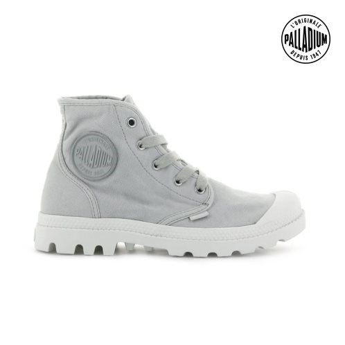 Light Grey Palladium Pampa Hi Women's Boots | ZA-692QCUS