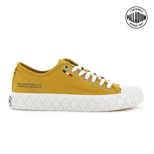 Mustard Palladium Palla Ace Canvas Low Tops Women's Sneakers | ZA-928SVPF