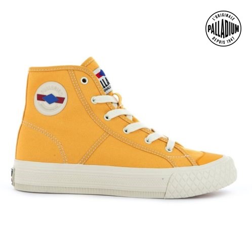 Mustard Palladium Palla Louvel High Tops Women's Sneakers | ZA-053UKDT