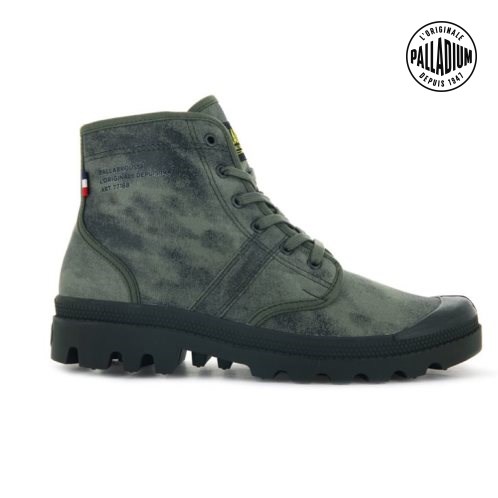 Olive Palladium Pallabrousse Legion WAX Men's Boots | ZA-948WFPI