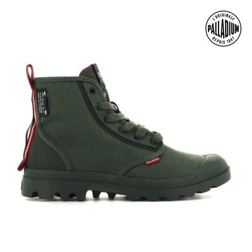 Olive Palladium Pampa Dare 2 Survive Women's Boots | ZA-869LJDQ