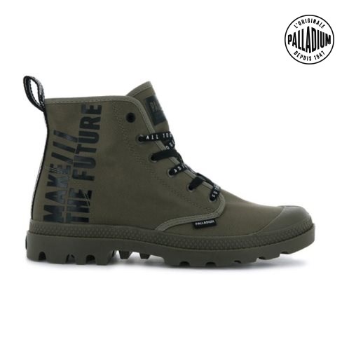 Olive Palladium Pampa Hi Future Men's Boots | ZA-426FEBT