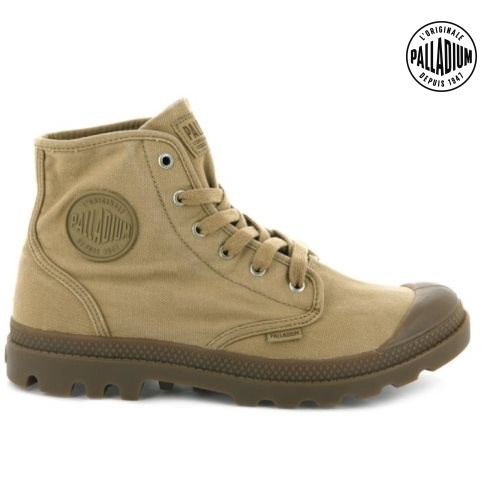 Olive Palladium Pampa Hi Men's Boots | ZA-562VTJQ