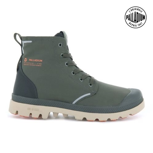 Olive Palladium Pampa Lite+ Recycle WP+ Women's Boots | ZA-945SWJK