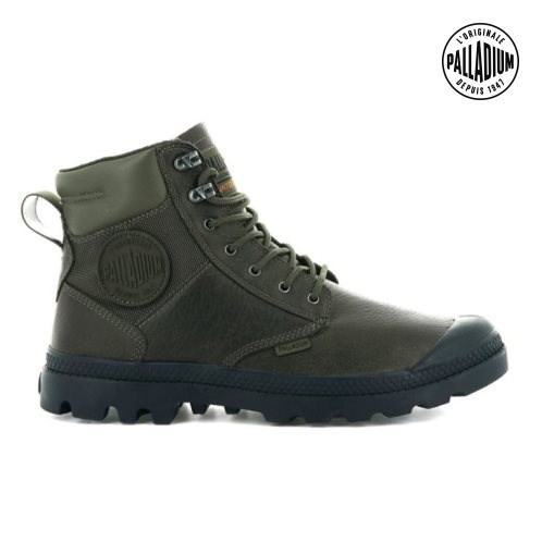 Olive Palladium Pampa Shield WP+ LTH Women's Boots | ZA-236RESQ