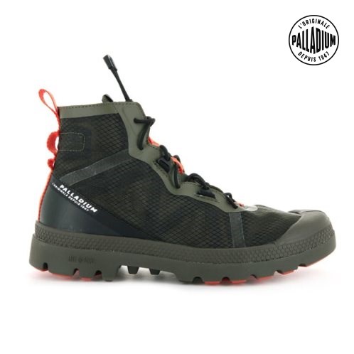 Olive Palladium Travel Lite+ Adventure Women's Boots | ZA-957XBQR