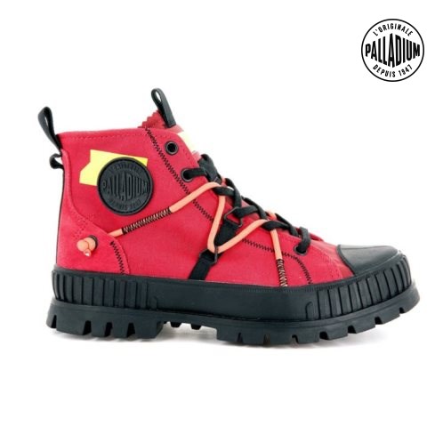 Red Palladium Pallashock Re-craft Men's Boots | ZA-051QERW