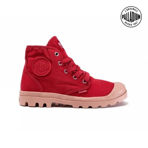 Red Palladium Pampa Hi Women's Boots | ZA-920DUWE