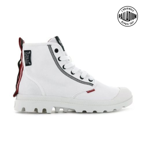 White Palladium Pampa Dare 2 Survive Men's Boots | ZA-742MZWS