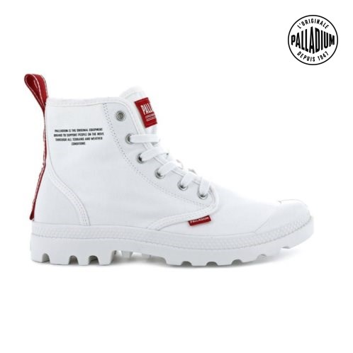 White Palladium Pampa Hi Dare Men's Boots | ZA-506FHQG