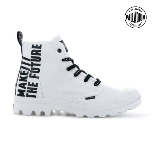 White Palladium Pampa Hi Future Men's Boots | ZA-286HIYN